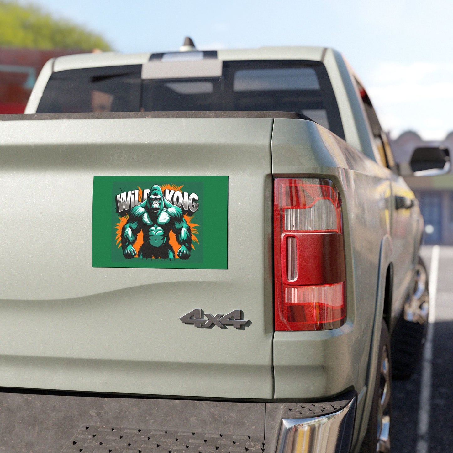 Wild Kong Car Magnet - Gorilla Graphic, Auto Decoration, Animal Lover Gift, Adventure Decor, Fun Car Accessory