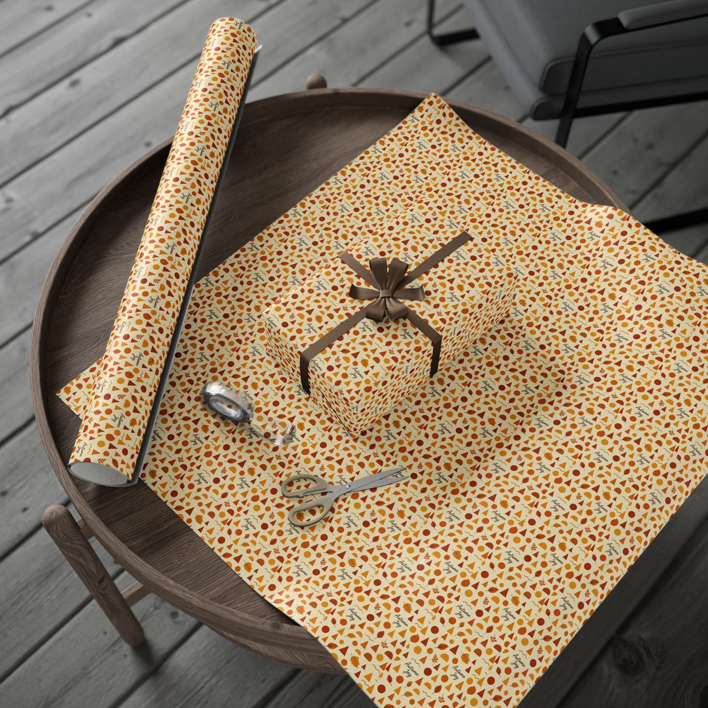 Autumn-Themed Wrapping Paper Bundle, Perfect for Fall Celebrations, Thanksgiving, Birthdays, Gift Wrapping, Craft Projects