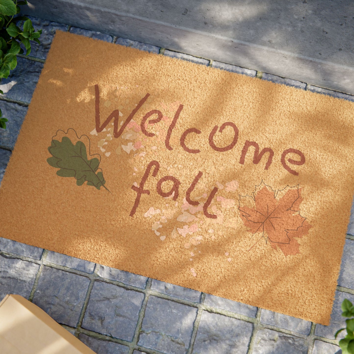 Welcome Fall Doormat - Cozy Autumn Decor, Front Door Mat, Seasonal Floor Mat, Thanksgiving Welcome, Fall Home Accents