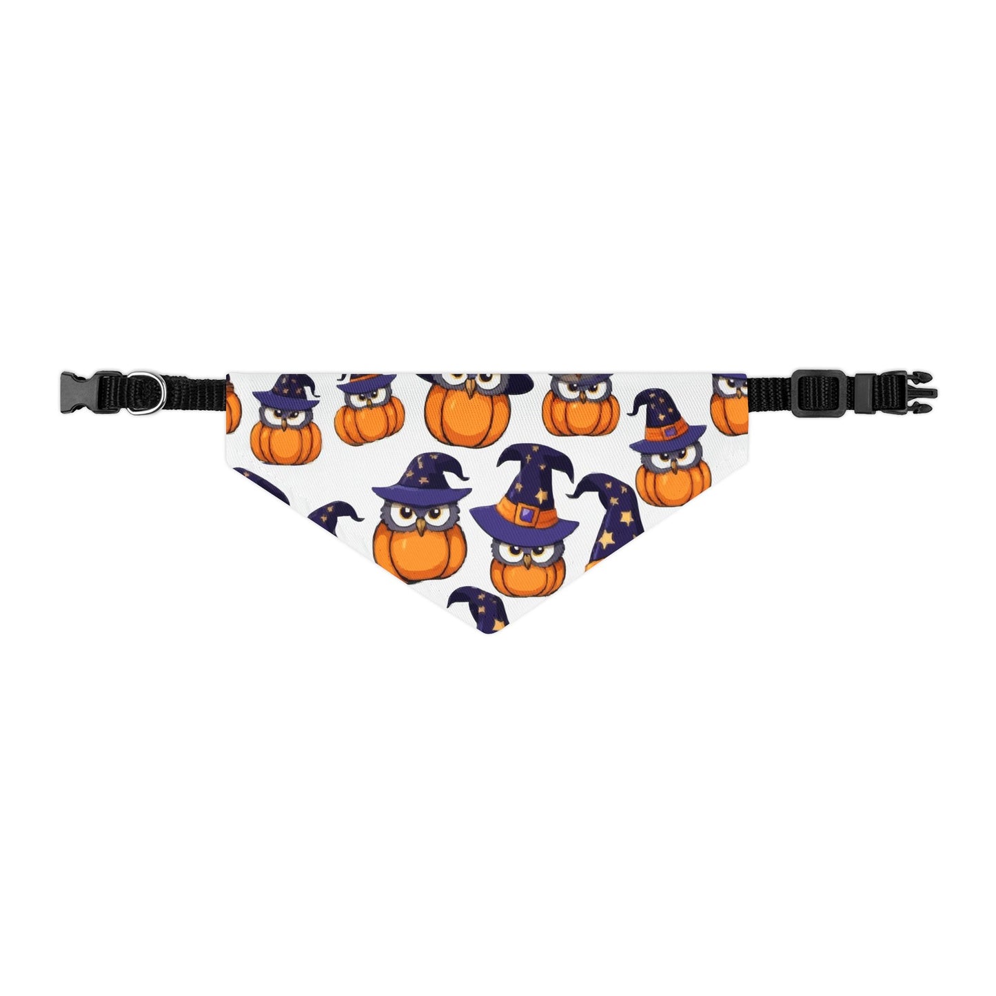 Adorable Halloween Pet Bandana Collar | Cute Pumpkin & Owl Print, Dog Accessory, Pet Costume, Holiday Gear, Gifts for Pet Lovers