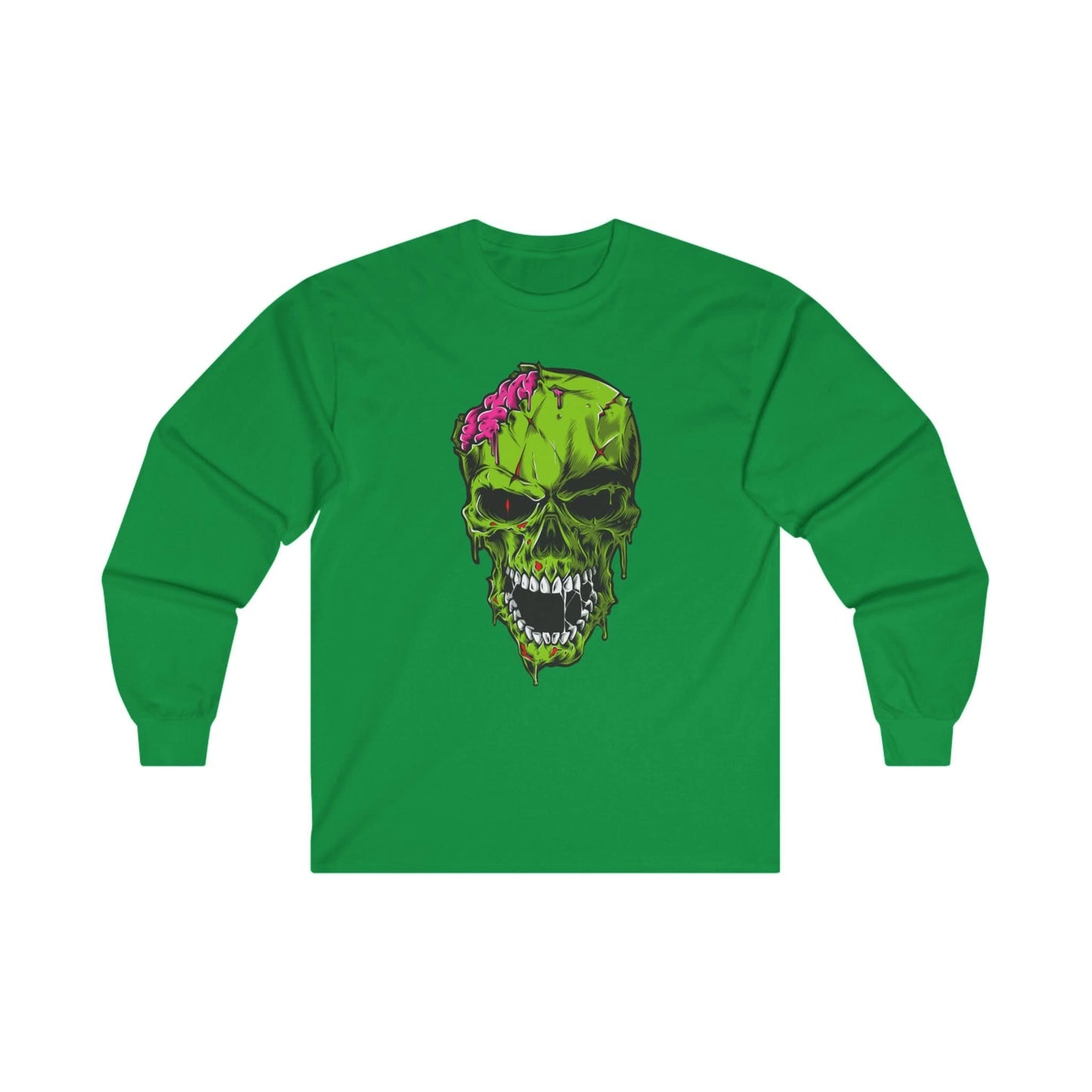 Scary Zombie Head Illustration - Mleem