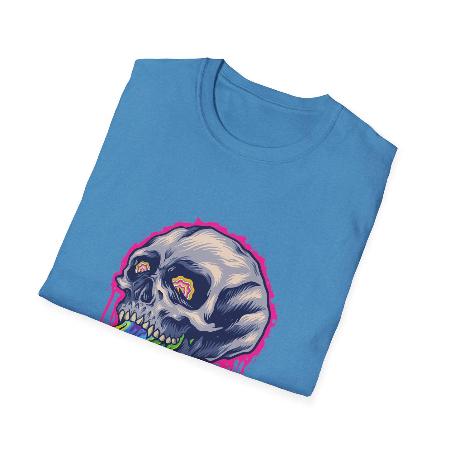 Scary Colorful Stone Skull - Mleem