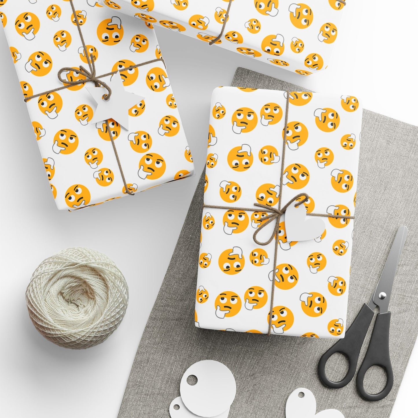 Whimsical Wrapping Paper Roll, Gift Wrap for Birthdays, Holidays, Parties, Unique Gift Presentation, Colorful Emoji Design