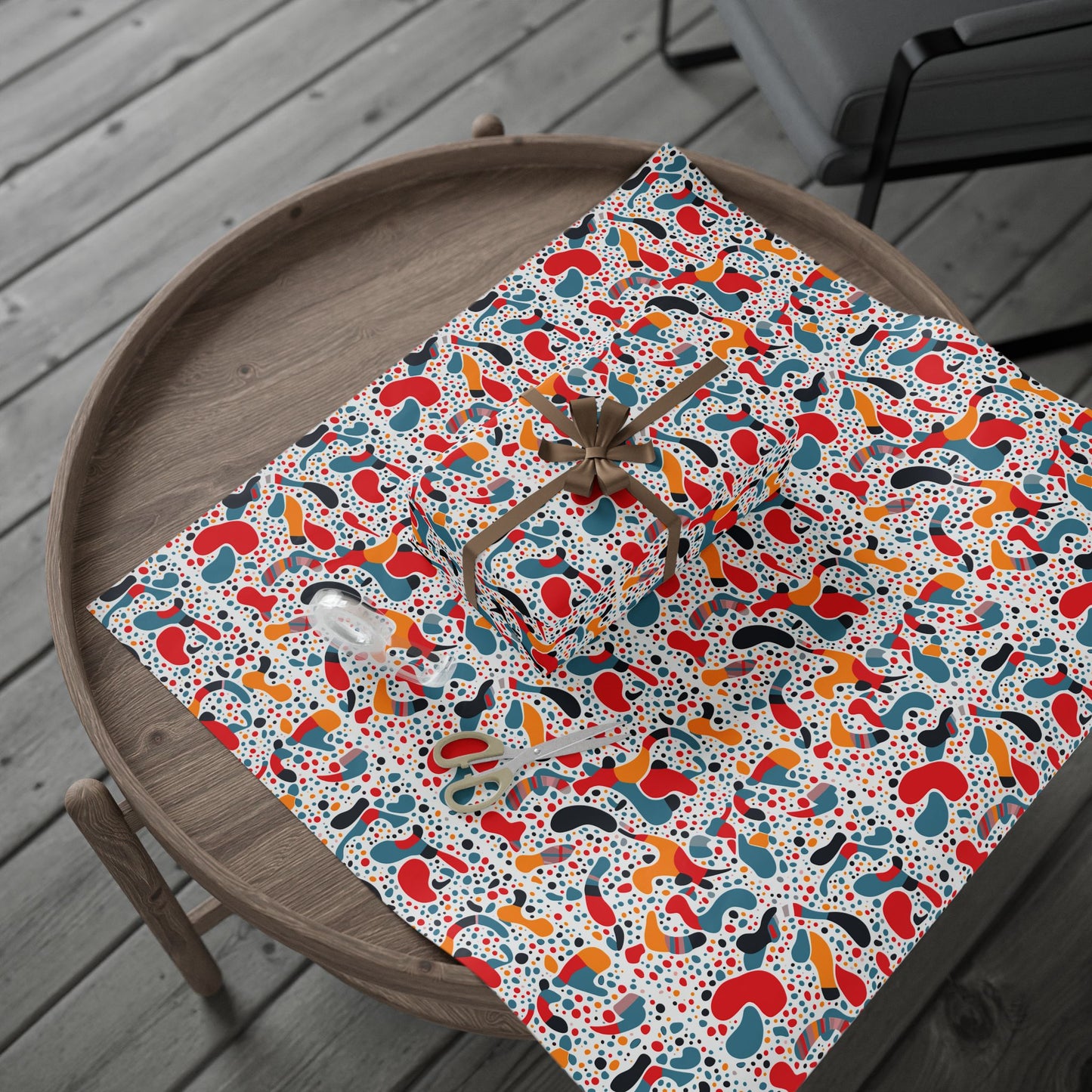 Vibrant Gift Wrapping Paper, Colorful Wrap for Birthdays, Holidays, Parties, Eco-friendly Roll for Presents, Unique Gift Wrap