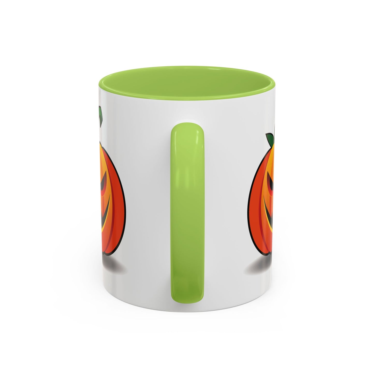 Halloween Pumpkin Accent Mug | Spooky Coffee Cup | Fall Decor | Pumpkin Art | Gift for Halloween Lovers, 11oz, 15oz