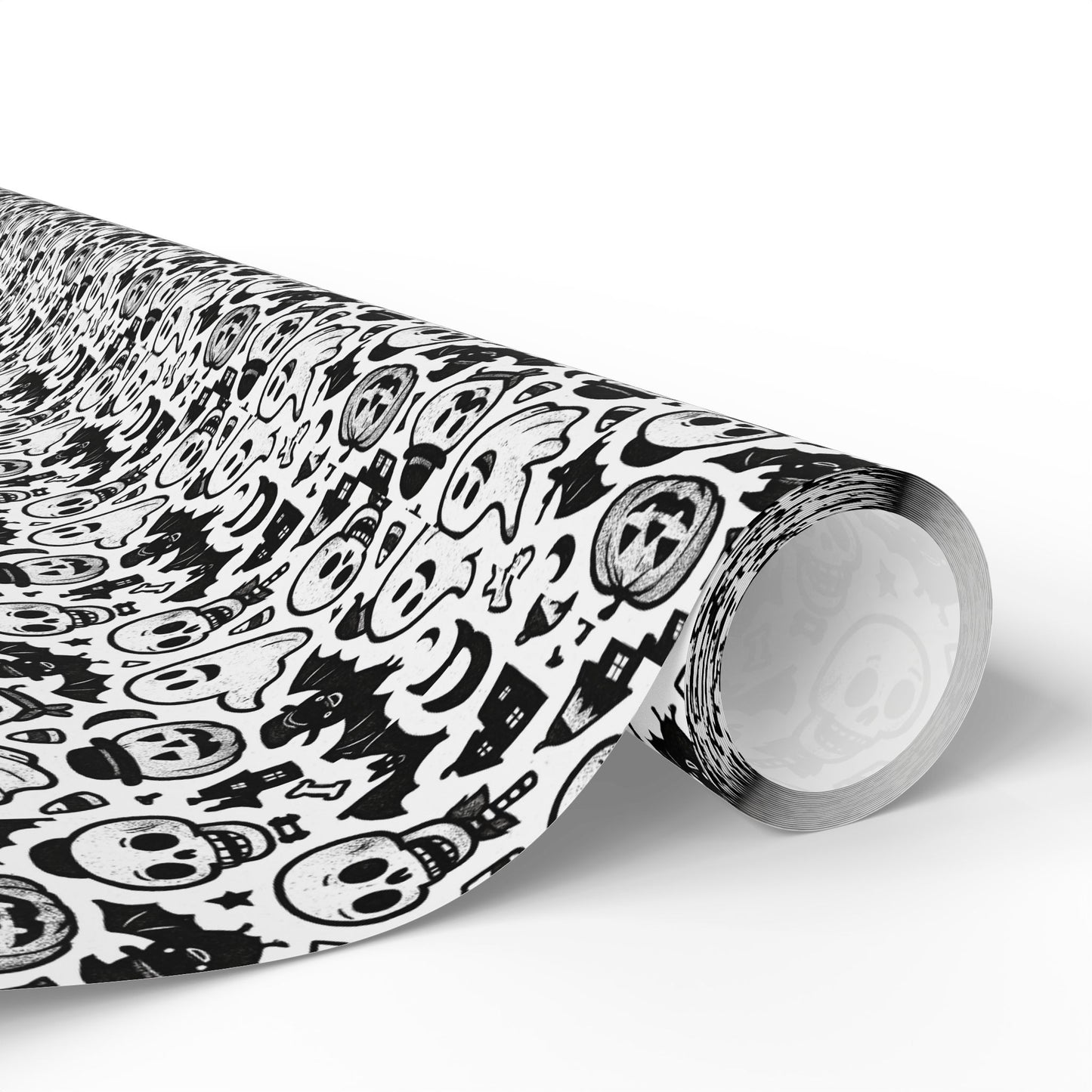 Stylish Wrapping Paper for Unique Gifts, Skull Print Gift Wrap, Halloween Party Supplies, Eco-Friendly Gift Wrapping, Home Decor Accent