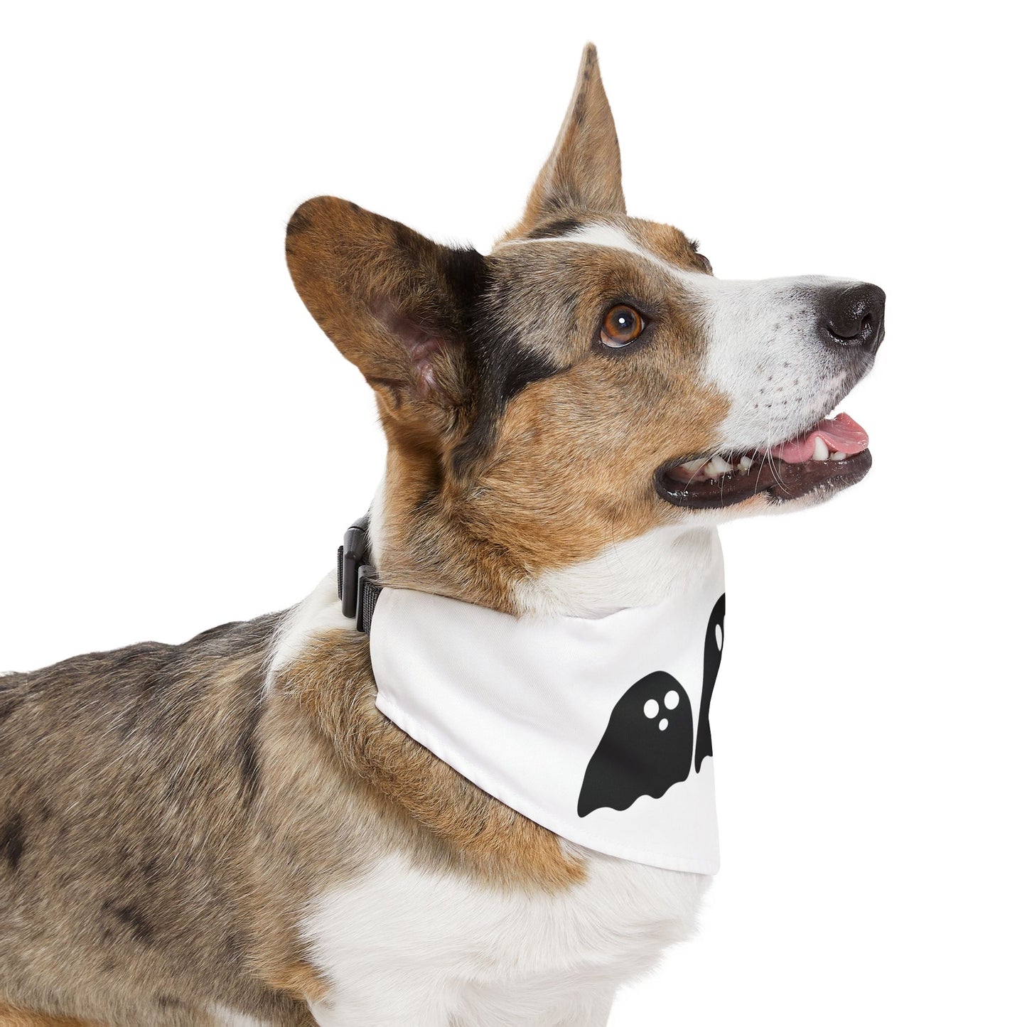 Halloween Pet Bandana Collar, Cute Ghost Design, Dog Accessories, Pet Costume, Spooky Season, Holiday Wear, Gifts for Pet Lovers