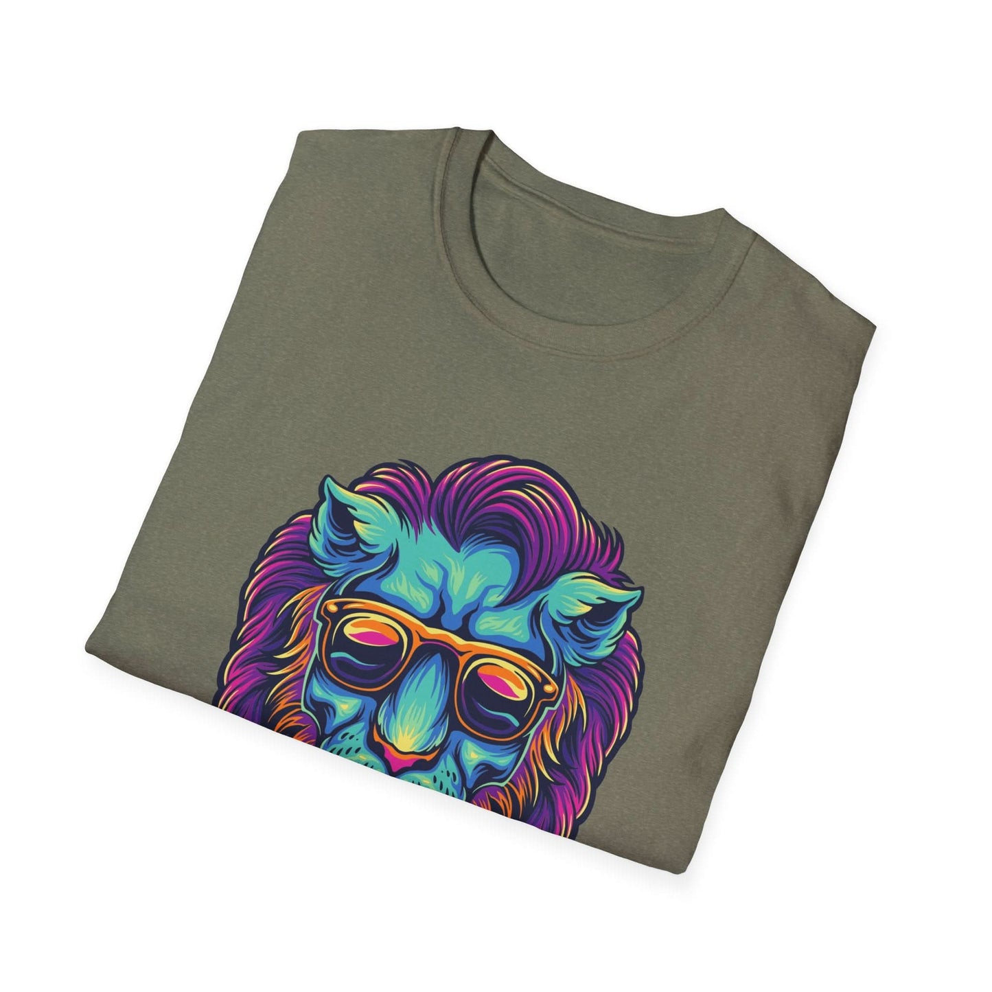 Lion Head with Sunglasses Psychedelic - Mleem