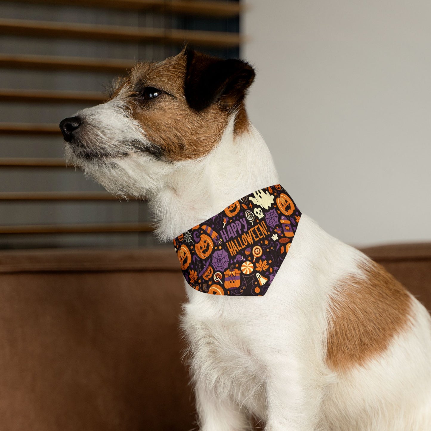 Halloween Pet Bandana Collar - Festive Dog Accessories for Spooky Season, Pet Costume, Fall Festivity Gear, Cute Dog Fashion