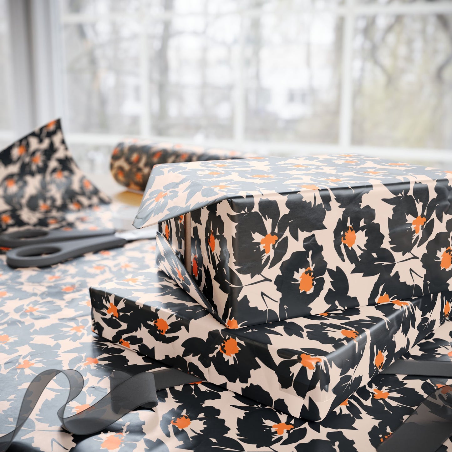 Beautiful Floral Wrapping Papers for Special Gifts, Eco-Friendly Gift Wrap, Birthday, Holiday, Shower, or Any Occasion