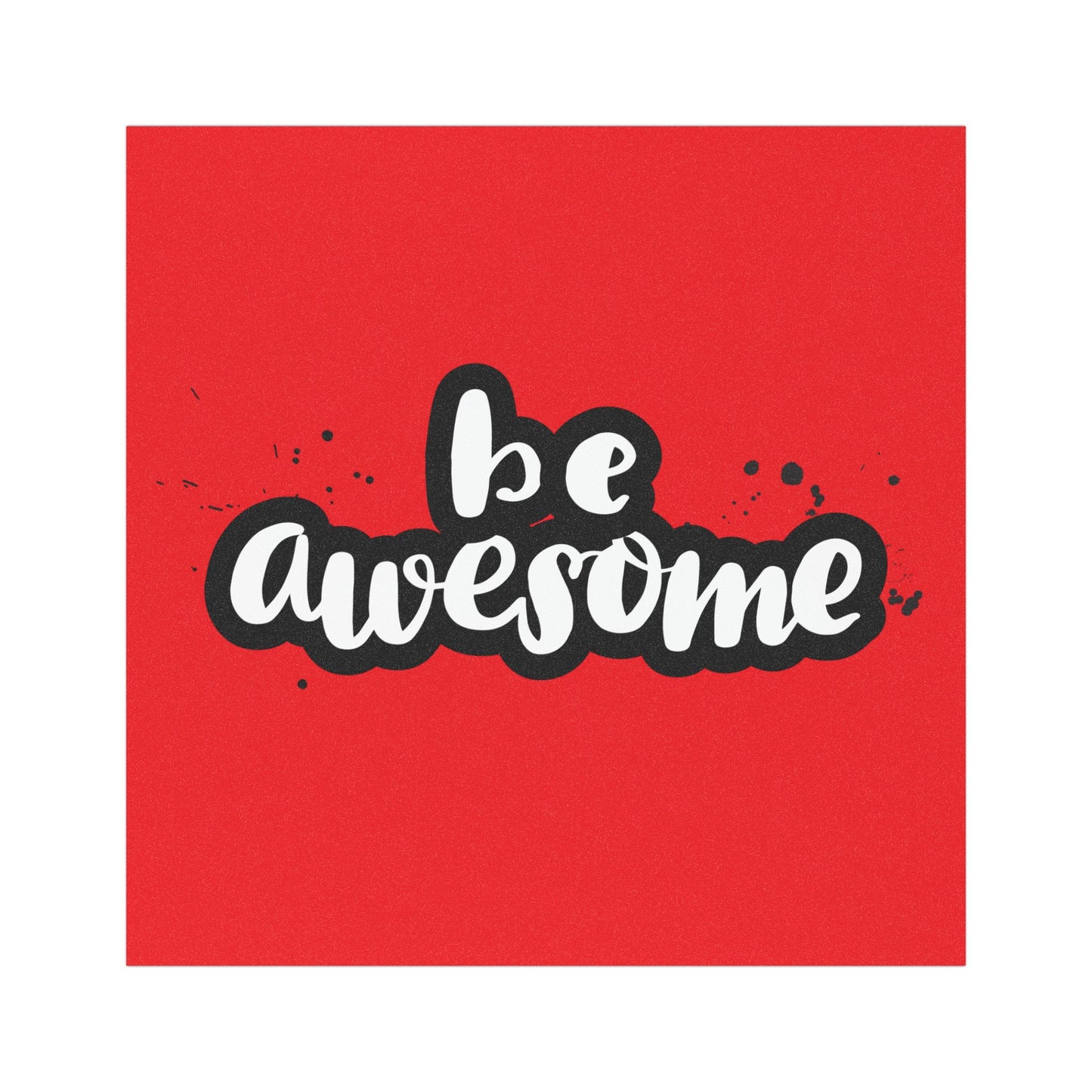 Be Awesome Car Magnet - Fun Auto Decor, Inspirational Quote, Gift for Friends, Motivational Accessories, Car Décor