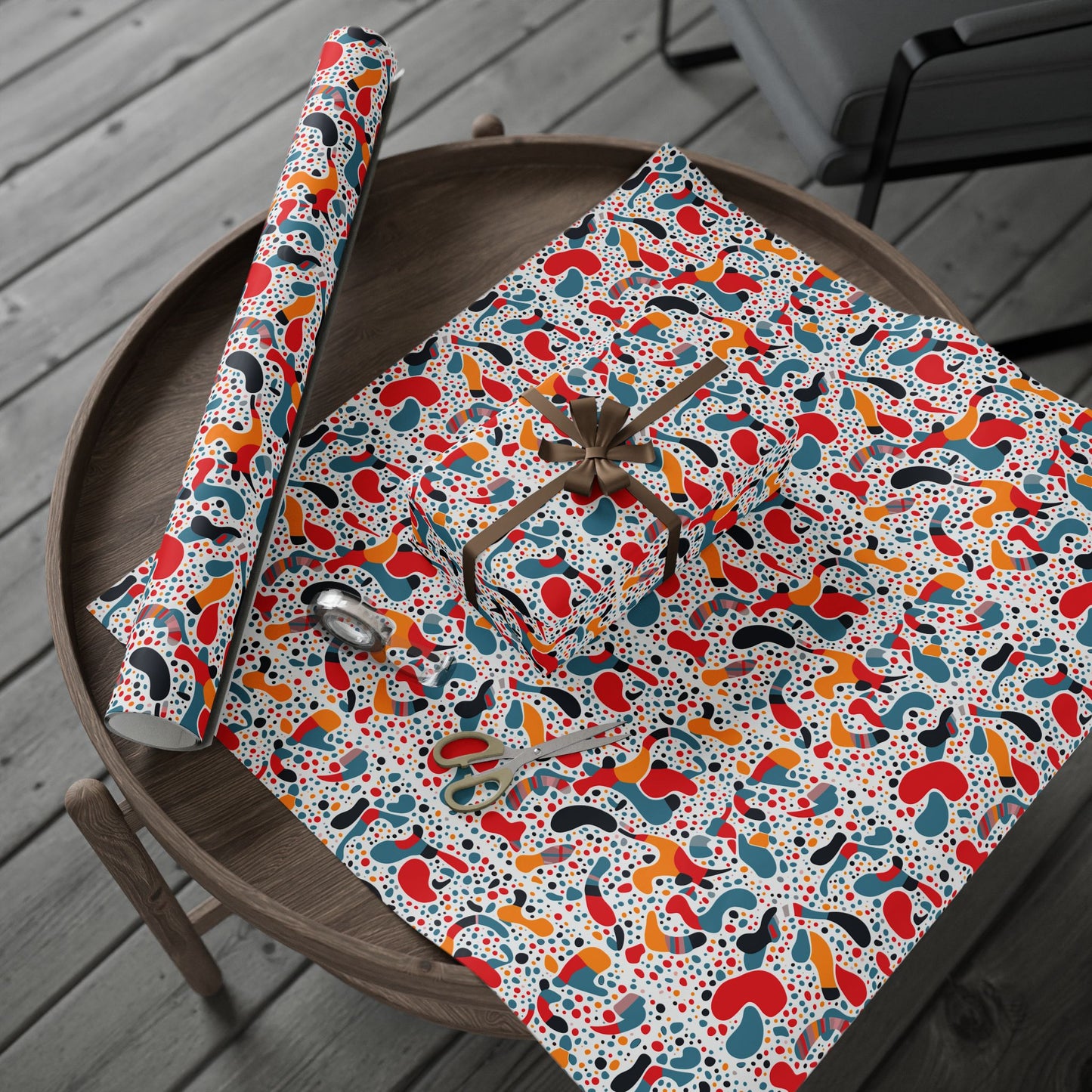 Vibrant Gift Wrapping Paper, Colorful Wrap for Birthdays, Holidays, Parties, Eco-friendly Roll for Presents, Unique Gift Wrap