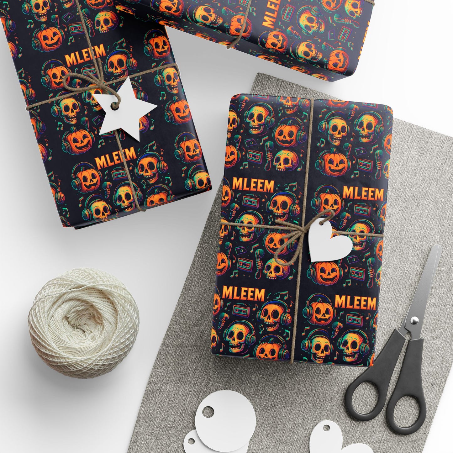 Festive Wrapping Paper, Unique Gift Wrap, Holiday Wrapping, Birthday Wrap, Eco-Friendly Paper, Halloween Gift Wrap