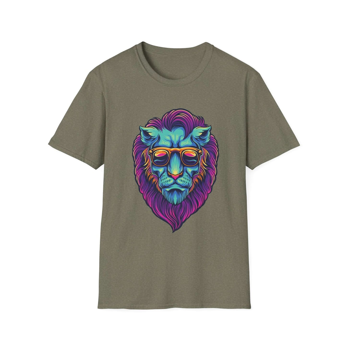 Lion Head with Sunglasses Psychedelic - Mleem