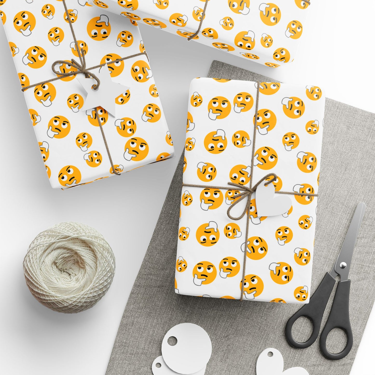Whimsical Wrapping Paper Roll, Gift Wrap for Birthdays, Holidays, Parties, Unique Gift Presentation, Colorful Emoji Design