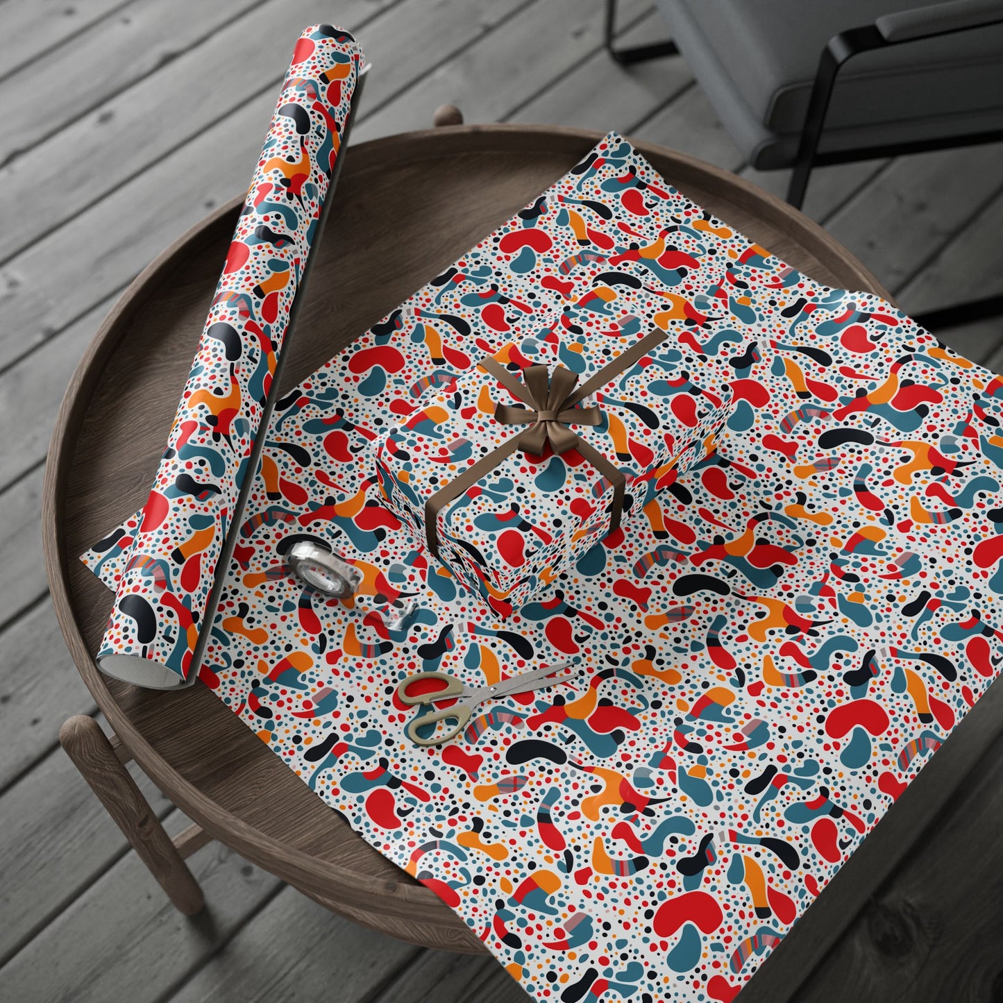 Vibrant Gift Wrapping Paper, Colorful Wrap for Birthdays, Holidays, Parties, Eco-friendly Roll for Presents, Unique Gift Wrap