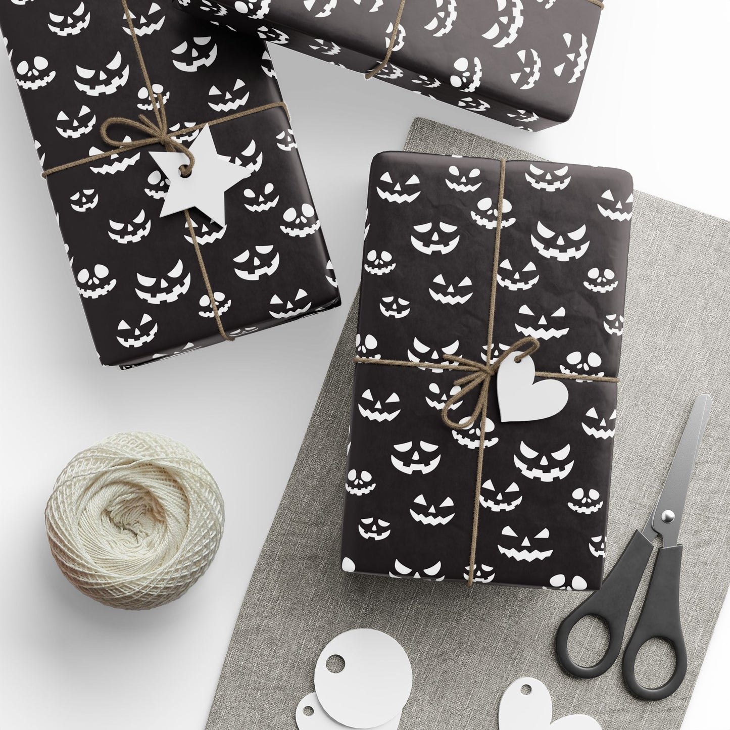 Spooky Halloween Wrapping Paper Roll, Unique Gift Wrap for Halloween Parties, Trick or Treat, Scary Decor, Ghostly Presents