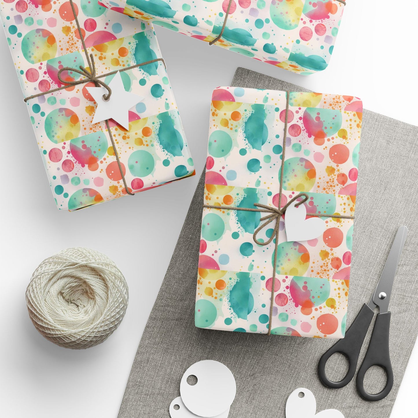Vibrant Wrapping Paper Roll for All Occasions, Gift Wrap, Birthday, Holiday, Party Supplies, Eco-Friendly Gift Wrap