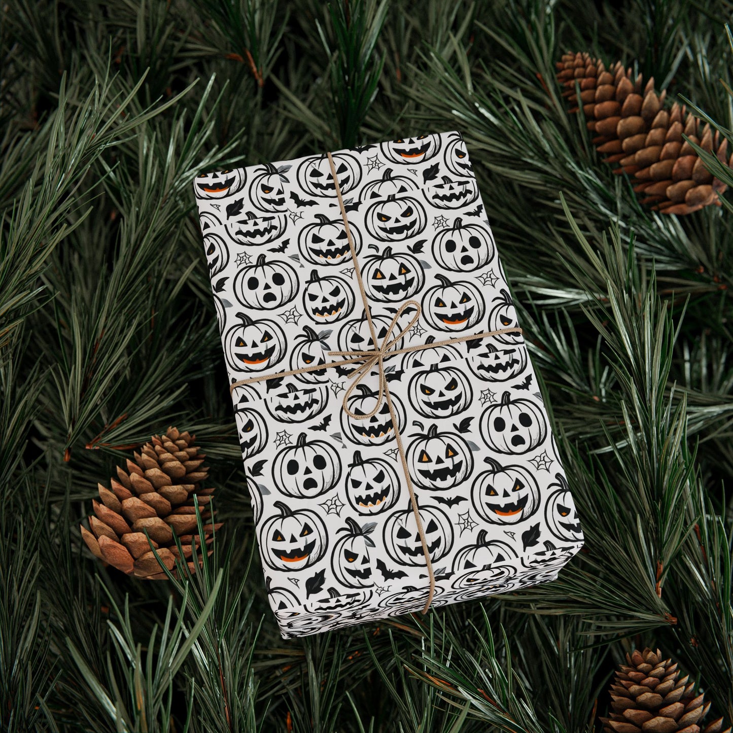 Halloween Wrapping Paper, Spooky Gift Wrap, Decorative Paper Roll, Fall Occasions, Unique Wrapping for Presents