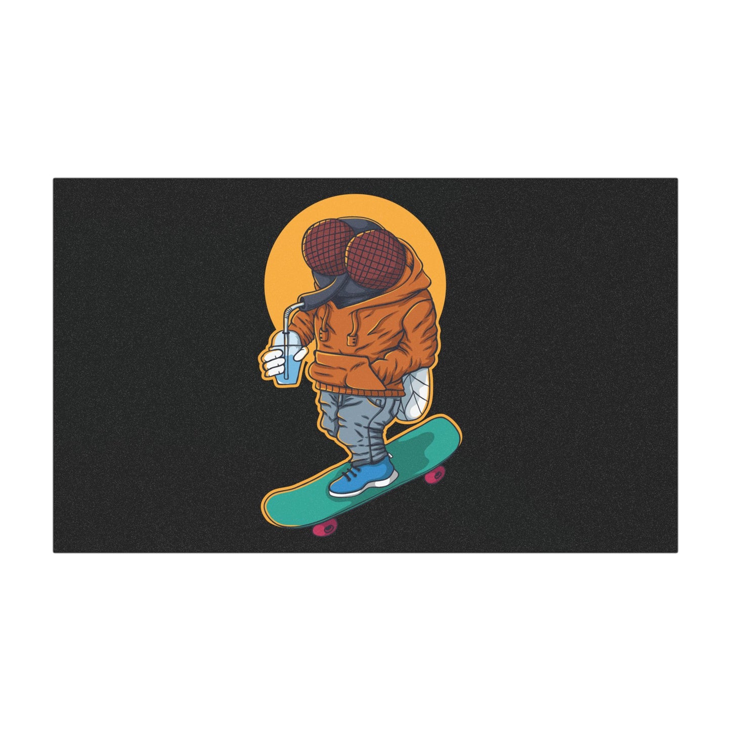 Skateboard Fly Car Magnets, Cool Decals for Cars, Fun Gift for Teens, Unique Car Accessories, Vibrant Art for Your Ride