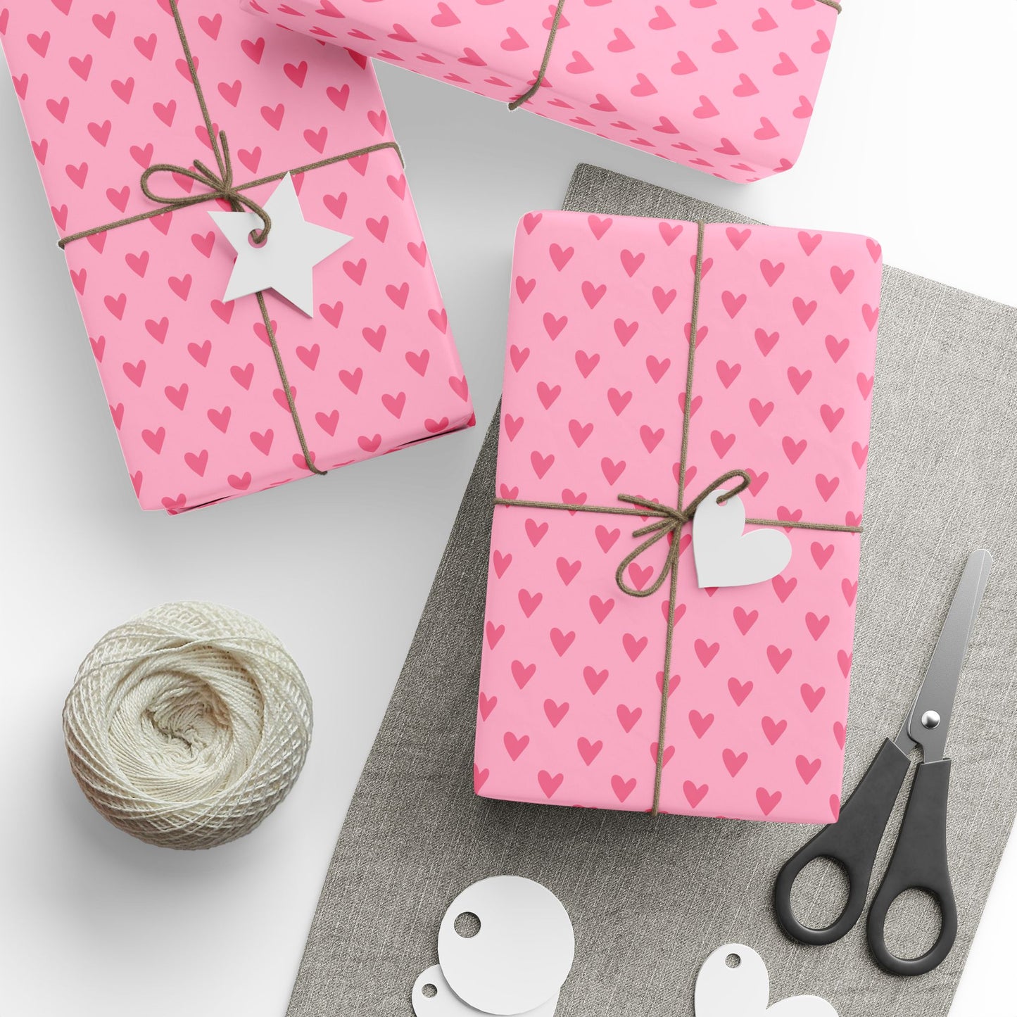Valentine's Day Gift Wrap, Heart Pattern Wrapping Paper, Cute Pink Gift Wrap, Party Supplies, Birthday Wrapping Paper, Holiday Wrap