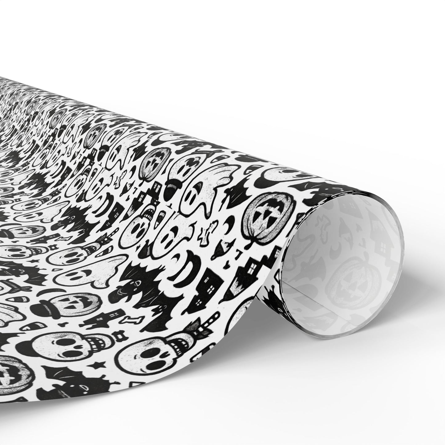 Stylish Wrapping Paper for Unique Gifts, Skull Print Gift Wrap, Halloween Party Supplies, Eco-Friendly Gift Wrapping, Home Decor Accent
