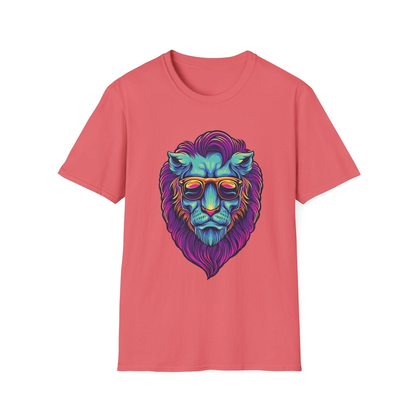 Lion Head with Sunglasses Psychedelic - Mleem