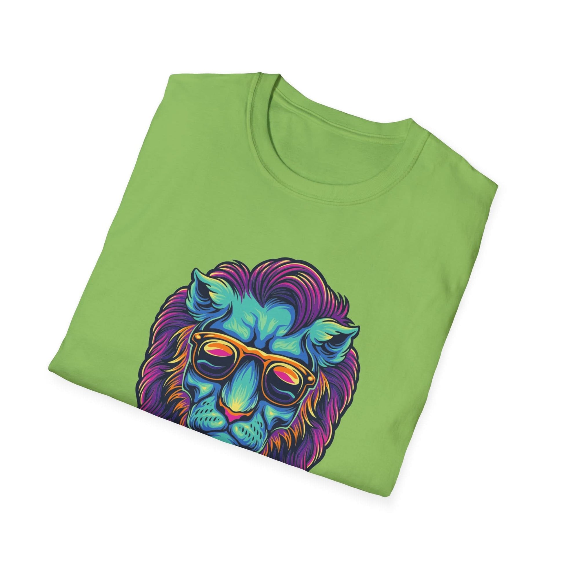 Lion Head with Sunglasses Psychedelic - Mleem