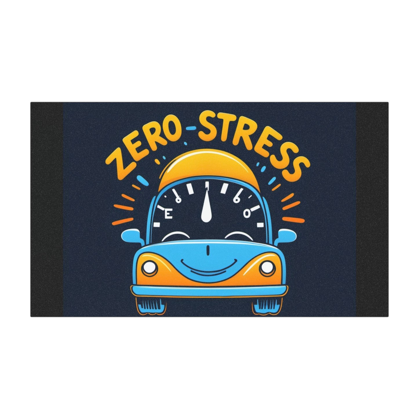 Fun Car Magnet - Zero Stress! | Peaceful Driving Vibe, Auto Decor, Gift for Car Enthusiasts, Unique Car Accessories, Road Trip Decor