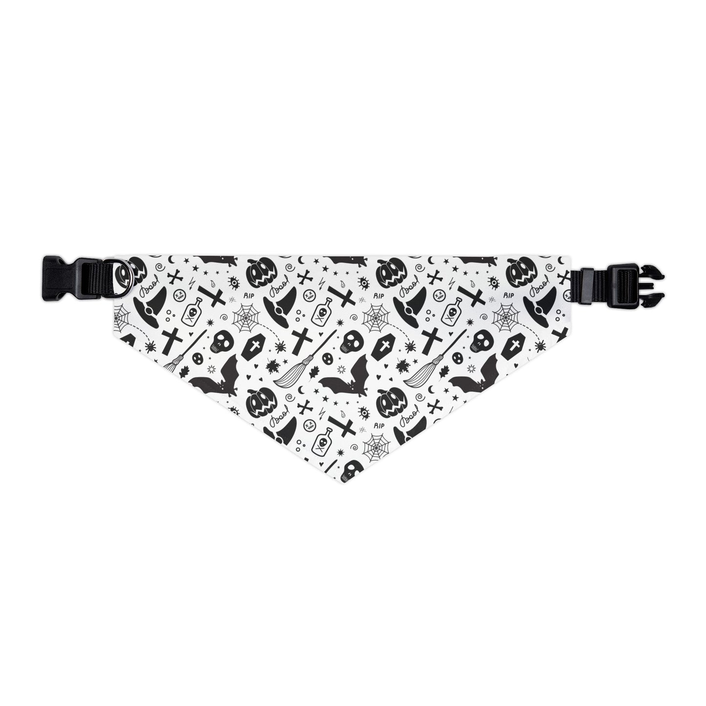 Halloween Pet Bandana, Spooky Dog Accessory, Adjustable Collar Scarf, Ideal for Halloween Parties, Pet Costume, Trick or Treat