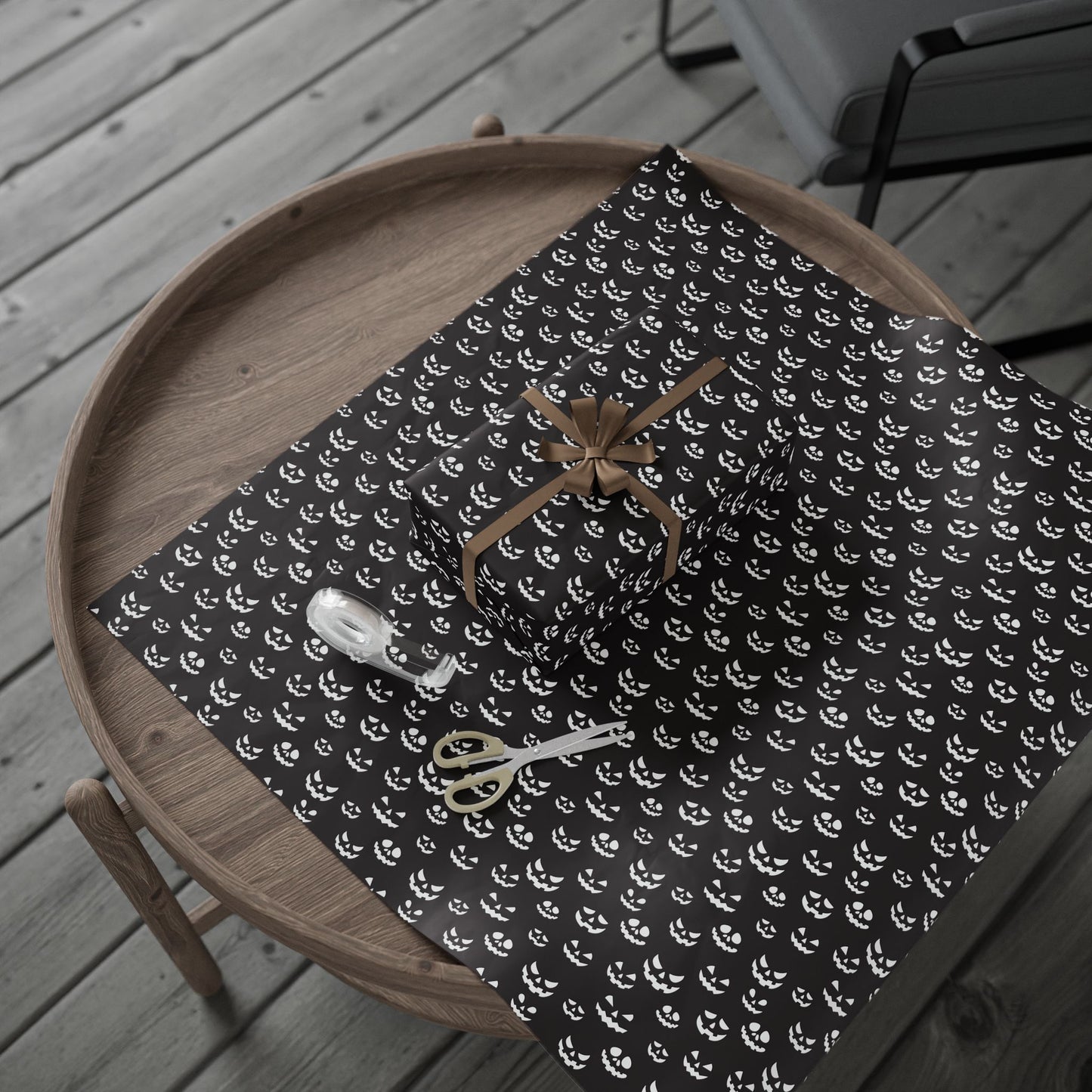 Spooky Halloween Wrapping Paper Roll, Unique Gift Wrap for Halloween Parties, Trick or Treat, Scary Decor, Ghostly Presents