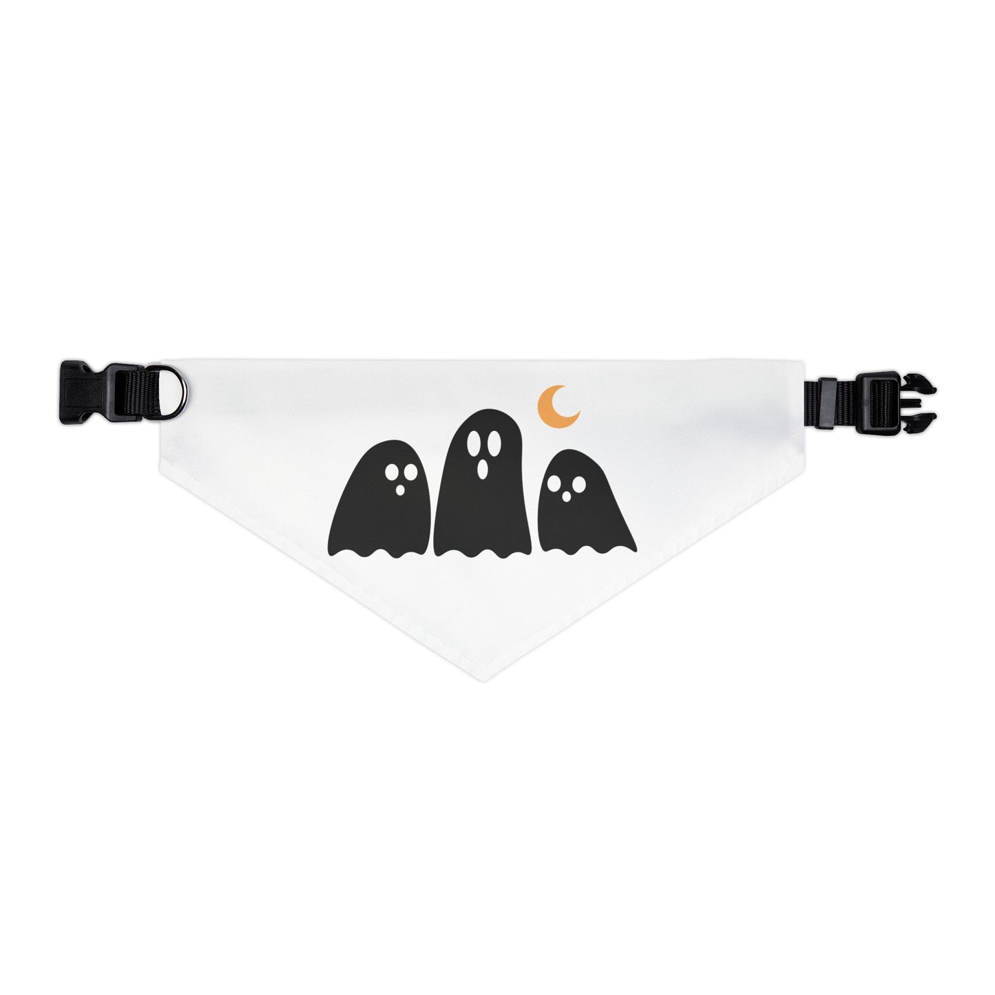 Halloween Pet Bandana Collar, Cute Ghost Design, Dog Accessories, Pet Costume, Spooky Season, Holiday Wear, Gifts for Pet Lovers