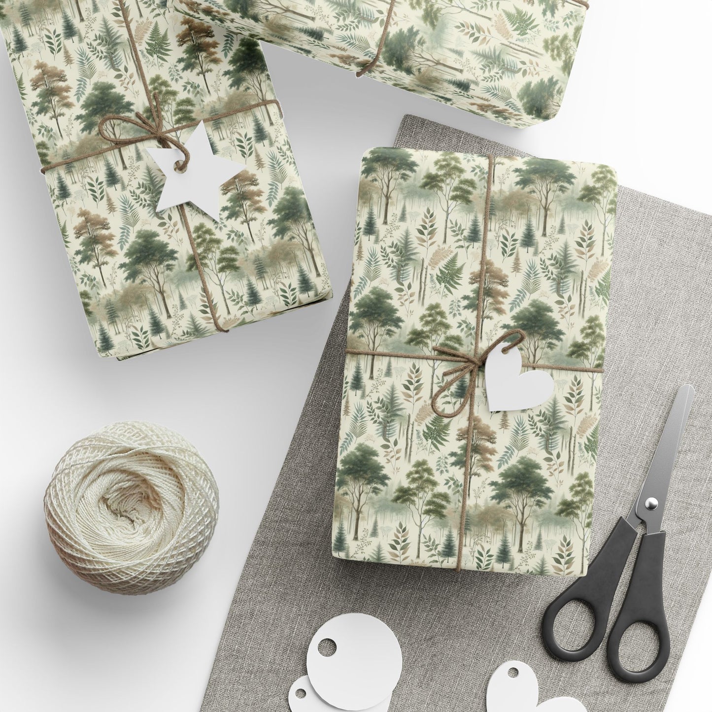Nature-Inspired Wrapping Paper, Eco-Friendly Gift Wrap, Floral Gift Wrap, Holiday Gift Wrap, Sustainable Wrapping Paper