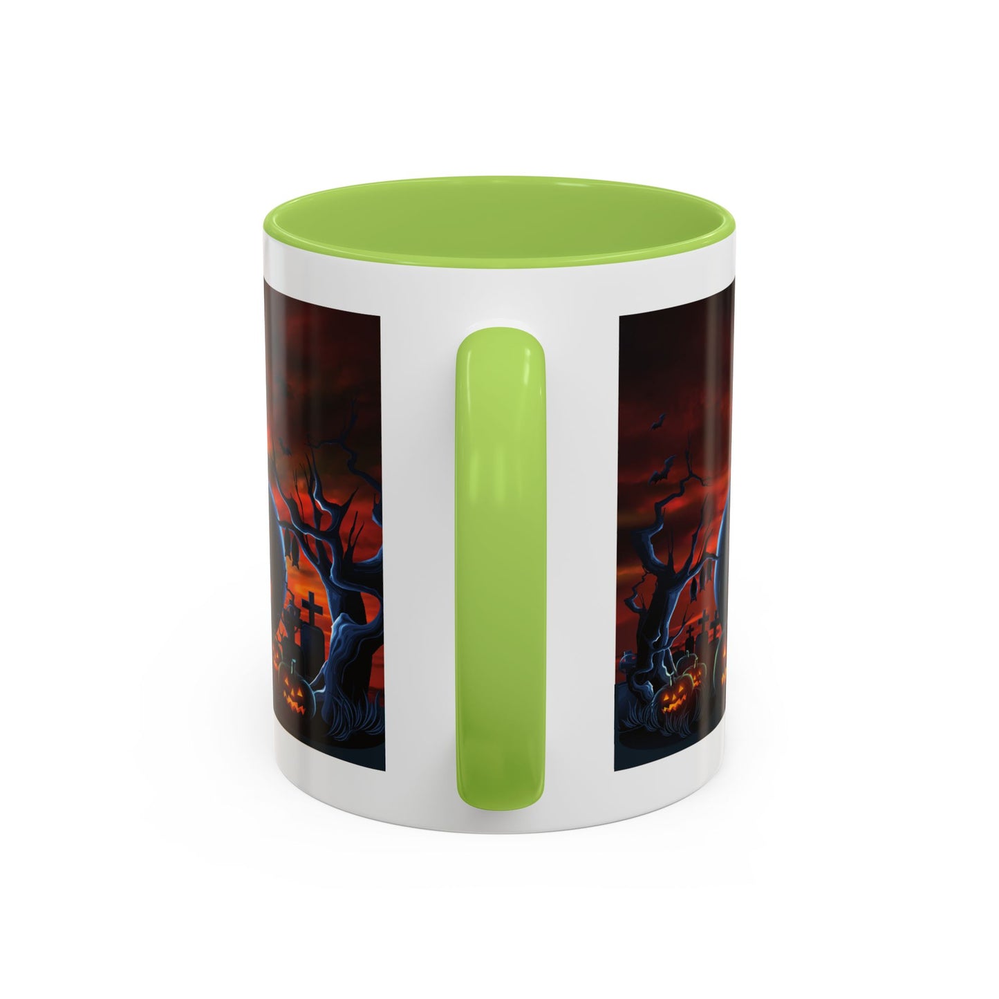 Halloween Pumpkin Accent Mug, Spooky Coffee Cup, Fall Decor, Trick or Treat Gift, Dark Themed Drinkware, Halloween 2023,