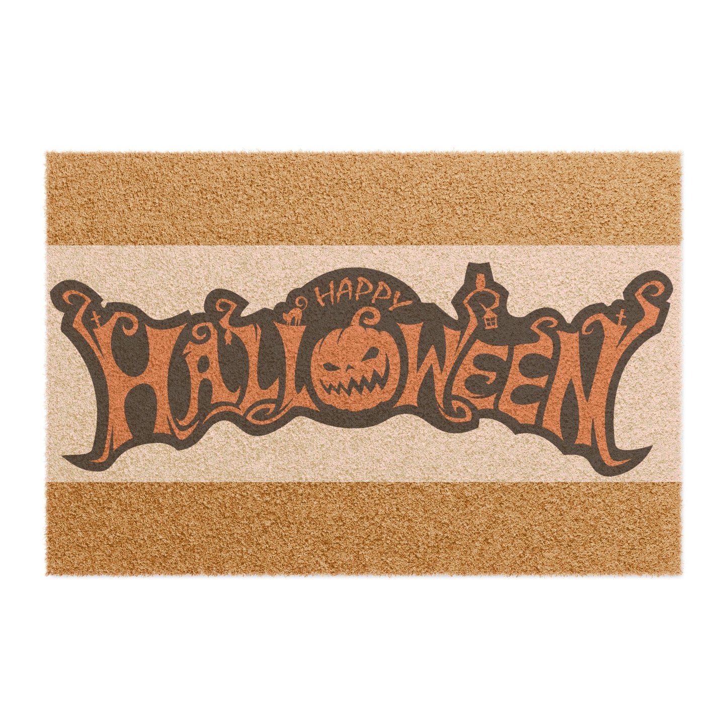 Halloween Doormat, Spooky Welcome Mat, Seasonal Entryway Decor, Fall Home Decor, Trick or Treat Welcome Sign