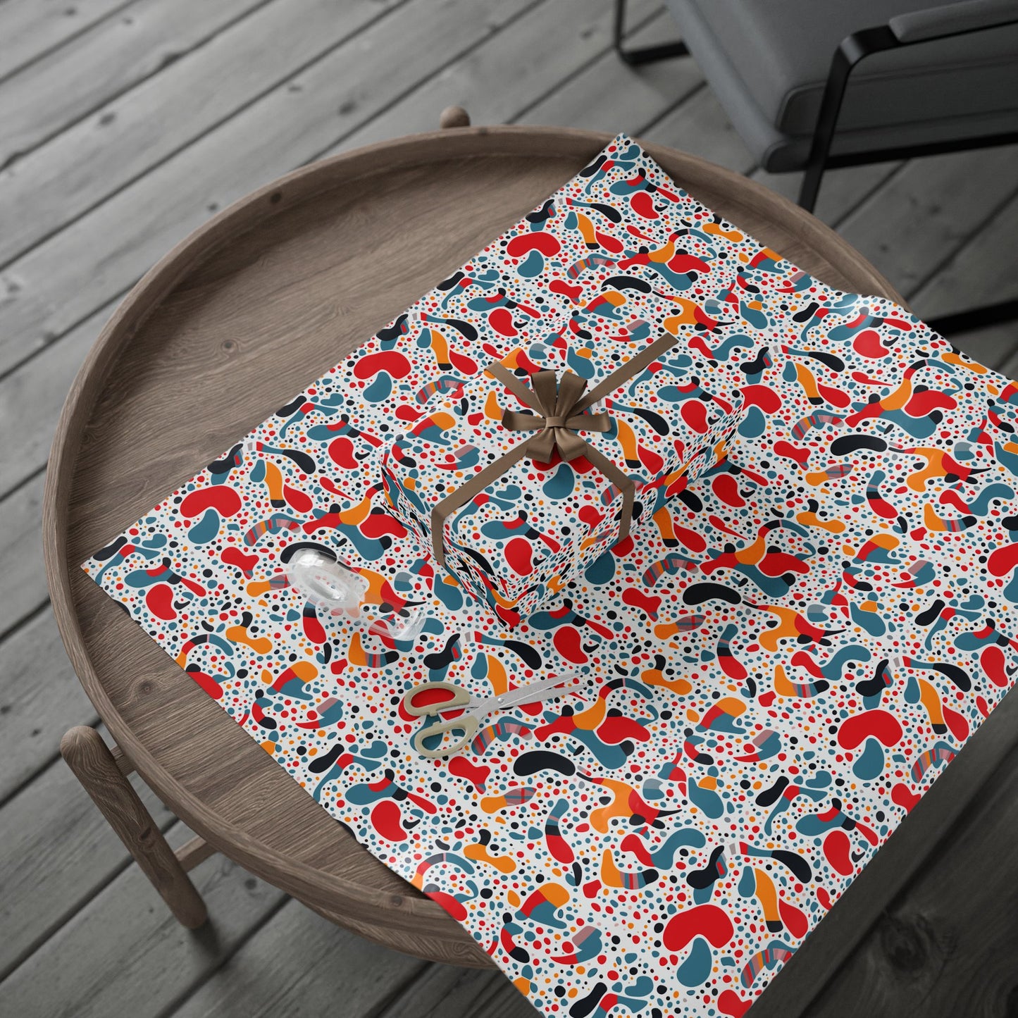 Vibrant Gift Wrapping Paper, Colorful Wrap for Birthdays, Holidays, Parties, Eco-friendly Roll for Presents, Unique Gift Wrap