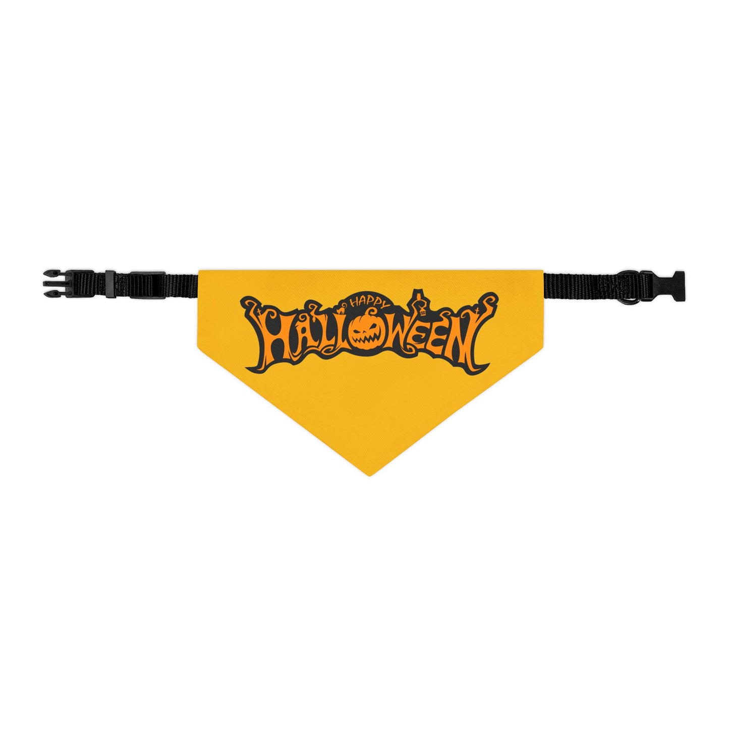 Halloween Pet Bandana Collar, Festive Dog Accessory,  Pet Costume, Trick or Treat Gear, Pumpkin Design