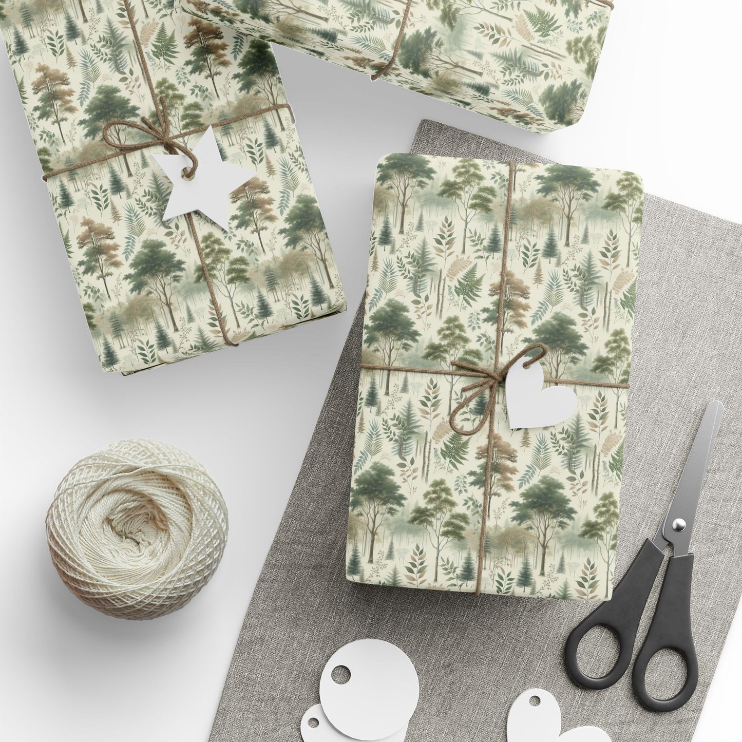Nature-Inspired Wrapping Paper, Eco-Friendly Gift Wrap, Floral Gift Wrap, Holiday Gift Wrap, Sustainable Wrapping Paper