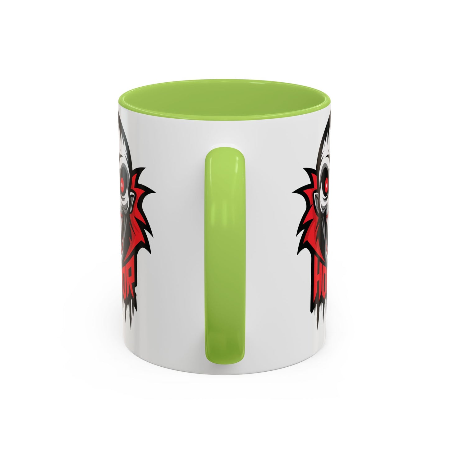 Horror-Themed Coffee Mug, Unique Gift for Halloween Lovers, Scary Decor, Black Accented Mug, Gothic Drinkware, Spooky Kitchenware