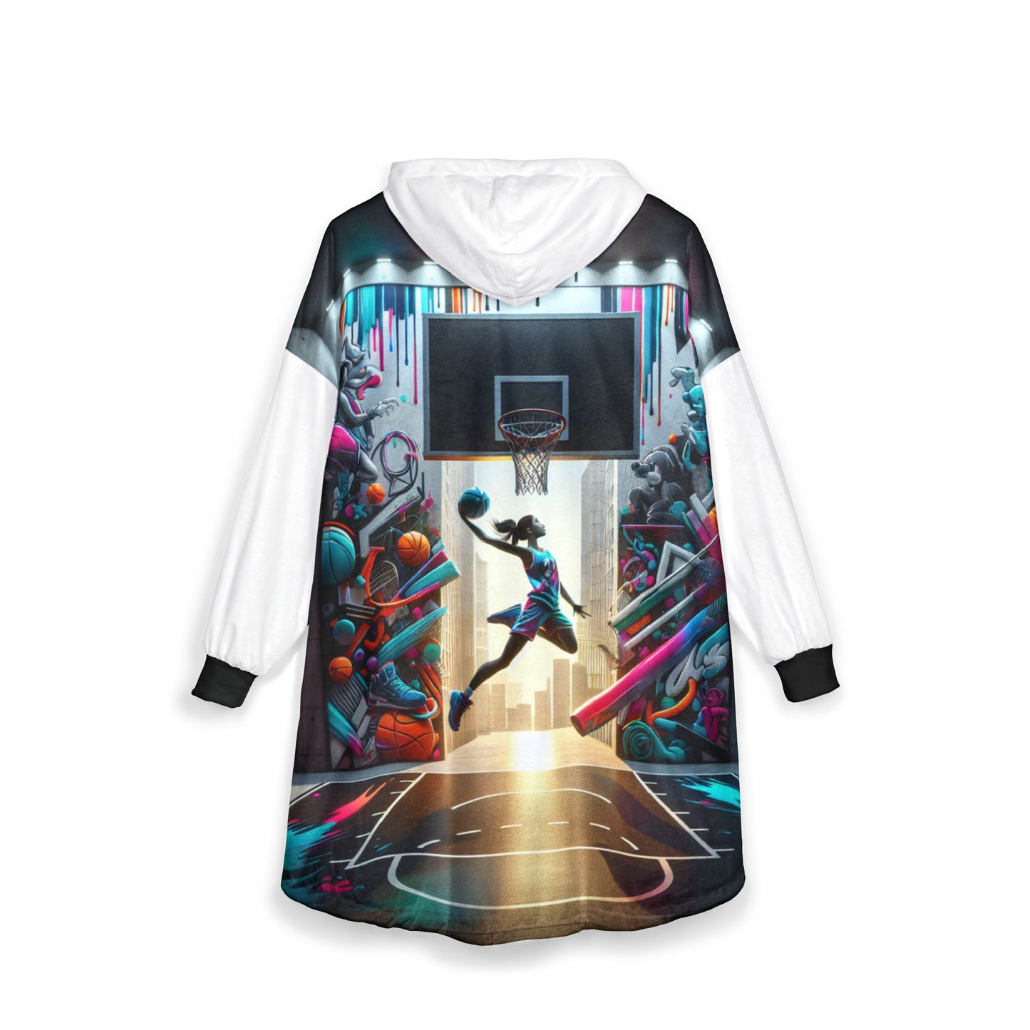 Hoop Dreams Unisex Hooded Blanket