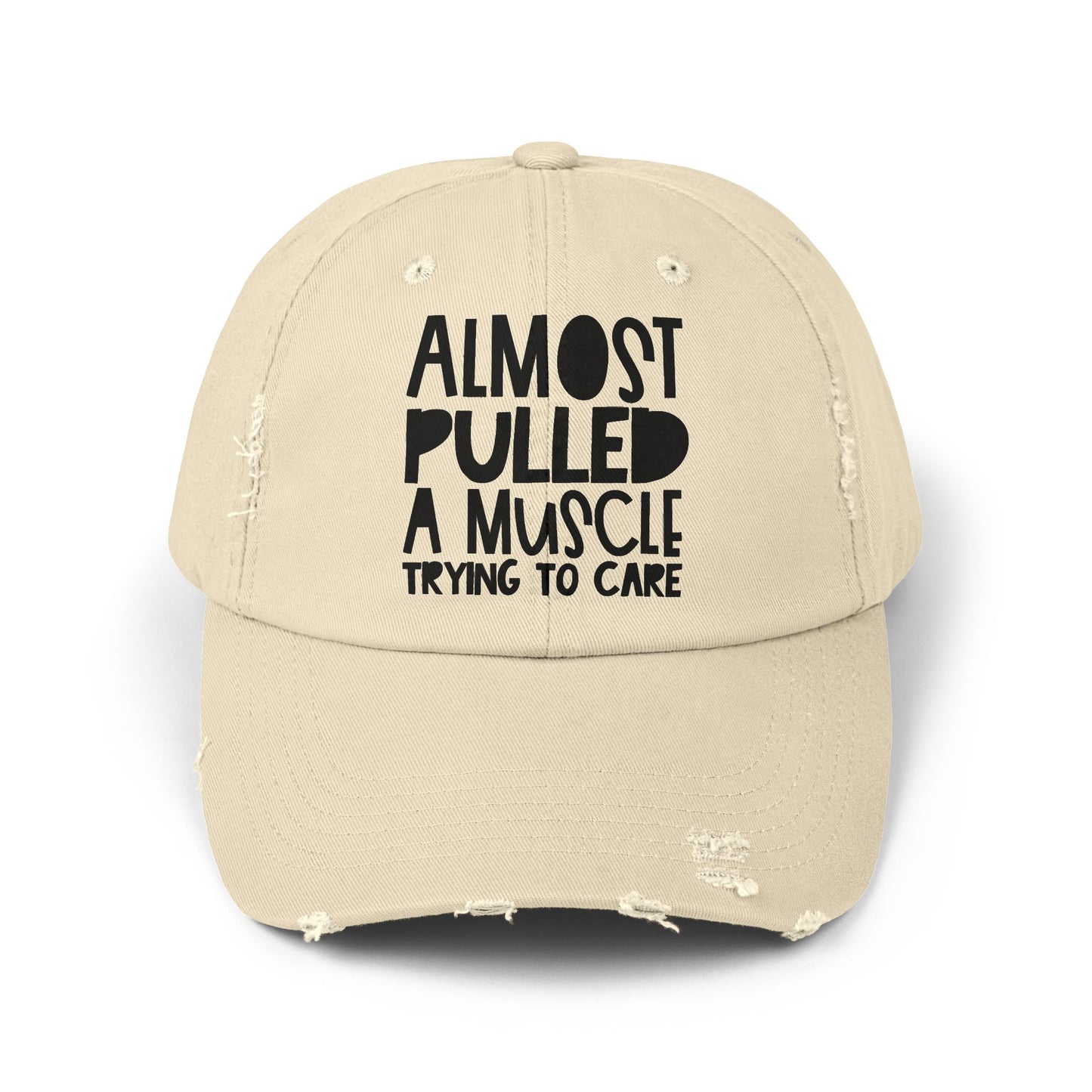 Funny Unisex Distressed Cap, Humorous Hat for Cake Lovers, Gift for Bakers, Casual Everyday Wear, Birthday or Cooking Party