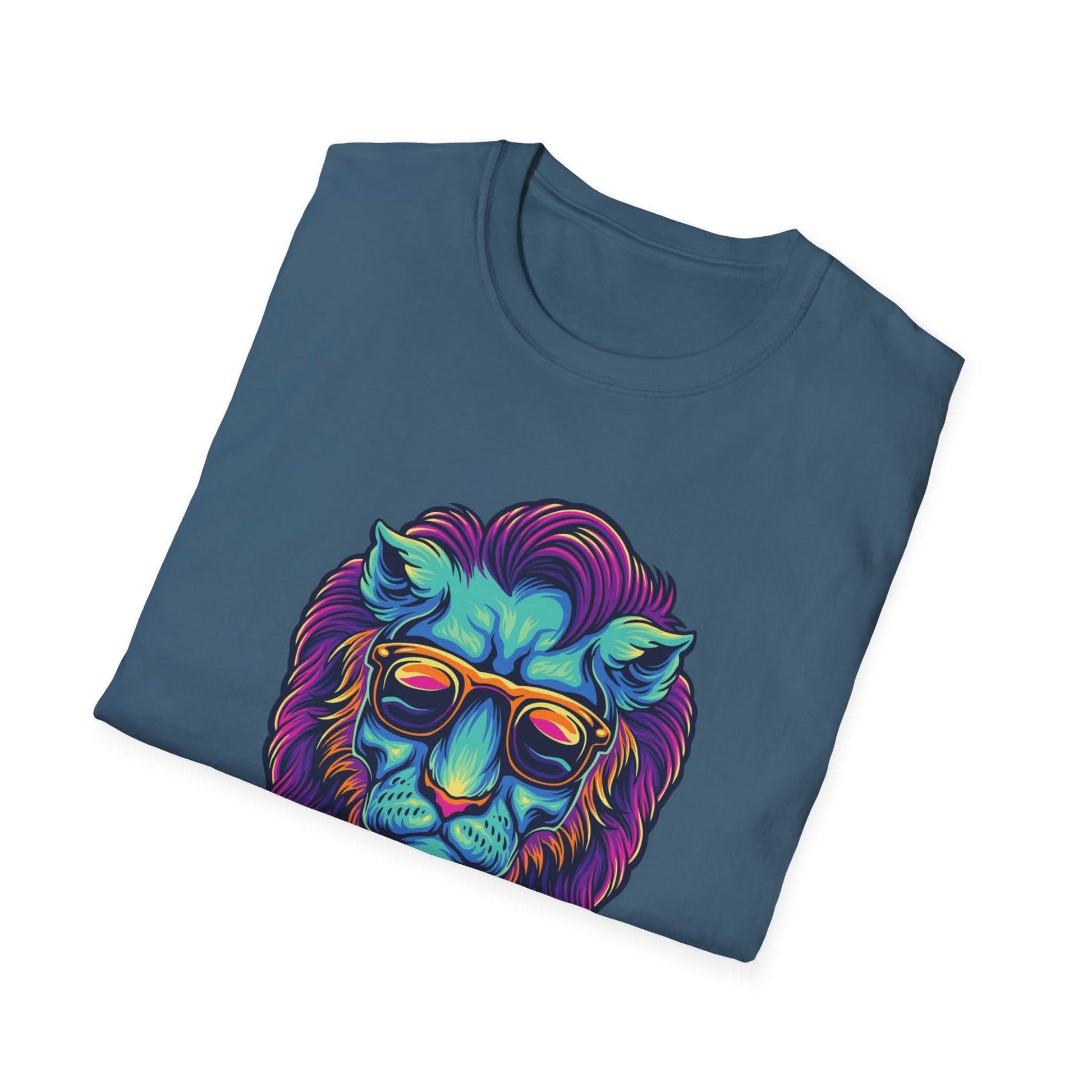 Lion Head with Sunglasses Psychedelic - Mleem