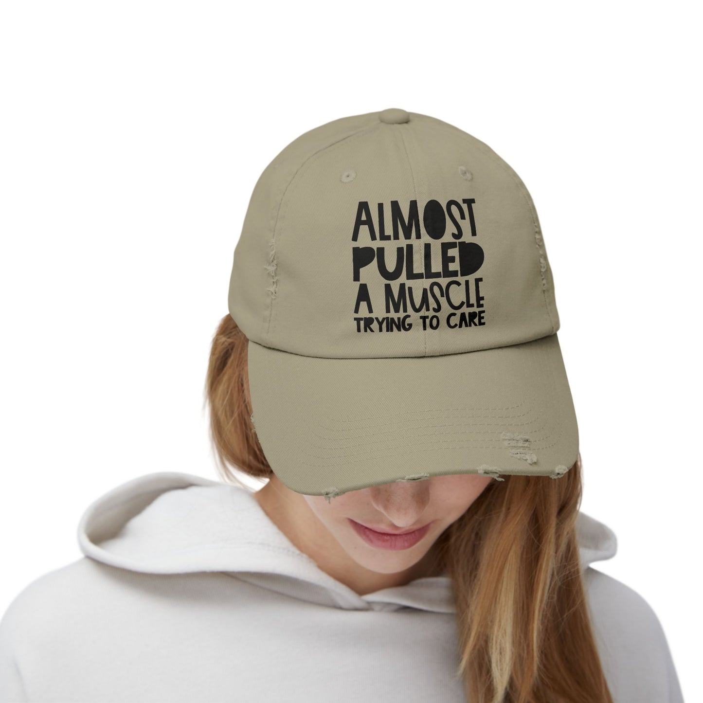 Funny Unisex Distressed Cap, Humorous Hat for Cake Lovers, Gift for Bakers, Casual Everyday Wear, Birthday or Cooking Party
