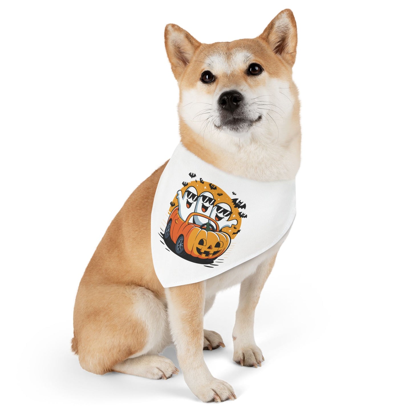 Halloween Pet Bandana, Cute Dog Scarf for Fall, Adjustable Pet Accessory for Halloween Parties, Dog Costume, Holiday Gift
