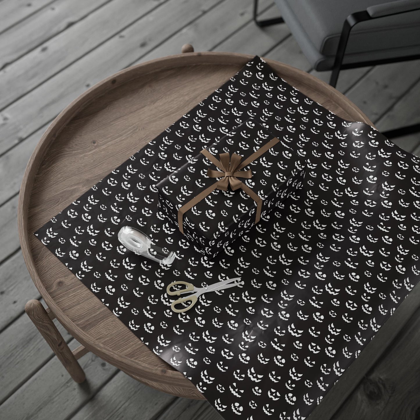 Spooky Halloween Wrapping Paper Roll, Unique Gift Wrap for Halloween Parties, Trick or Treat, Scary Decor, Ghostly Presents