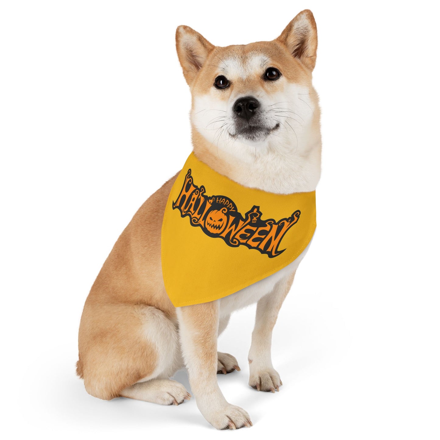 Halloween Pet Bandana Collar, Festive Dog Accessory,  Pet Costume, Trick or Treat Gear, Pumpkin Design