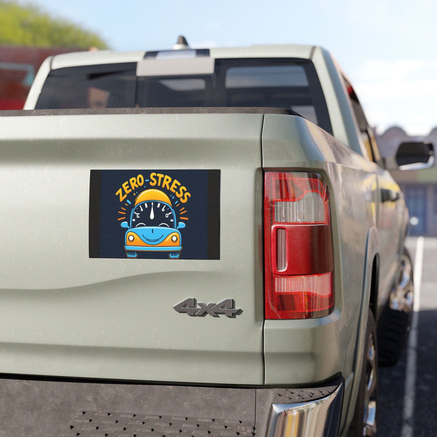 Fun Car Magnet - Zero Stress! | Peaceful Driving Vibe, Auto Decor, Gift for Car Enthusiasts, Unique Car Accessories, Road Trip Decor