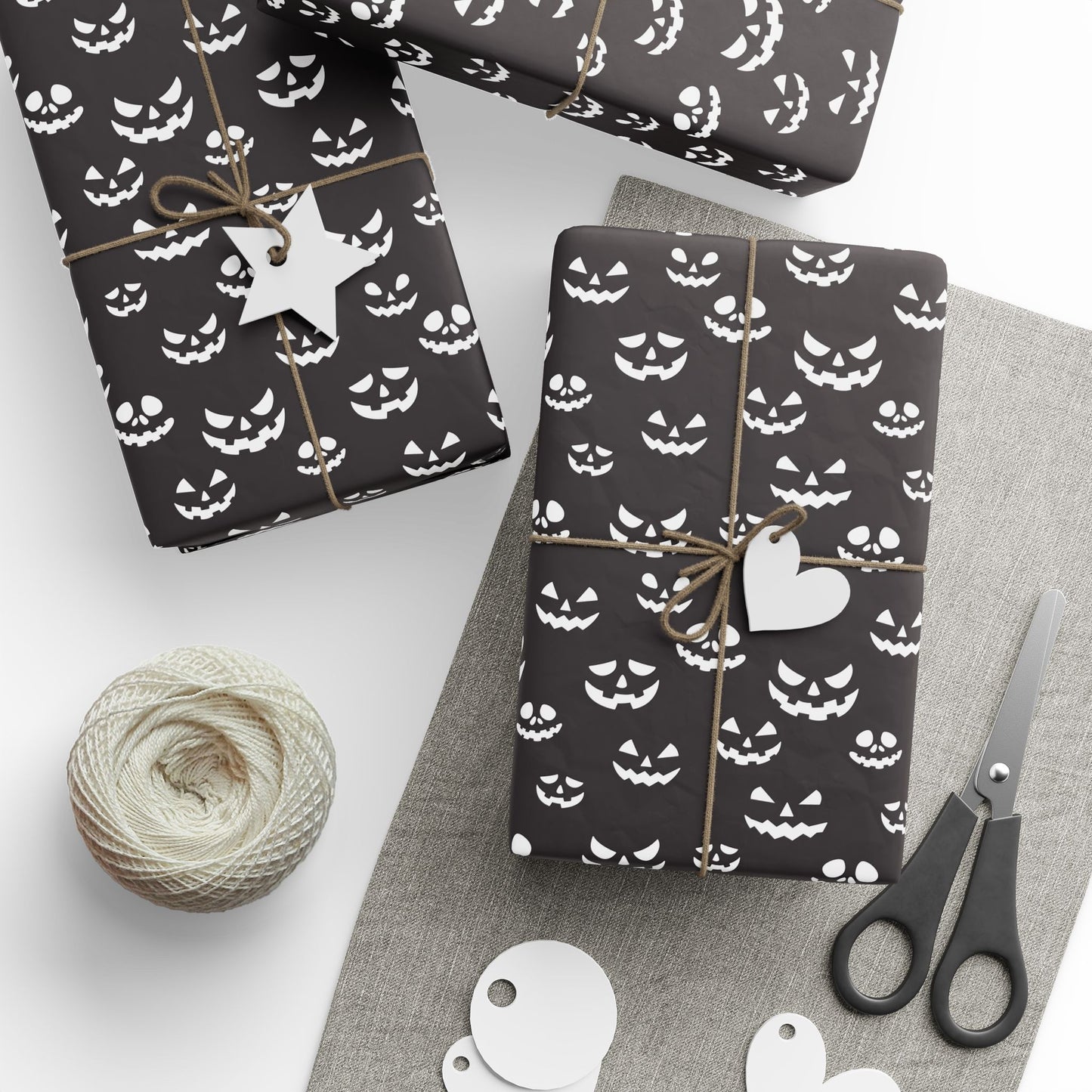 Spooky Halloween Wrapping Paper Roll, Unique Gift Wrap for Halloween Parties, Trick or Treat, Scary Decor, Ghostly Presents