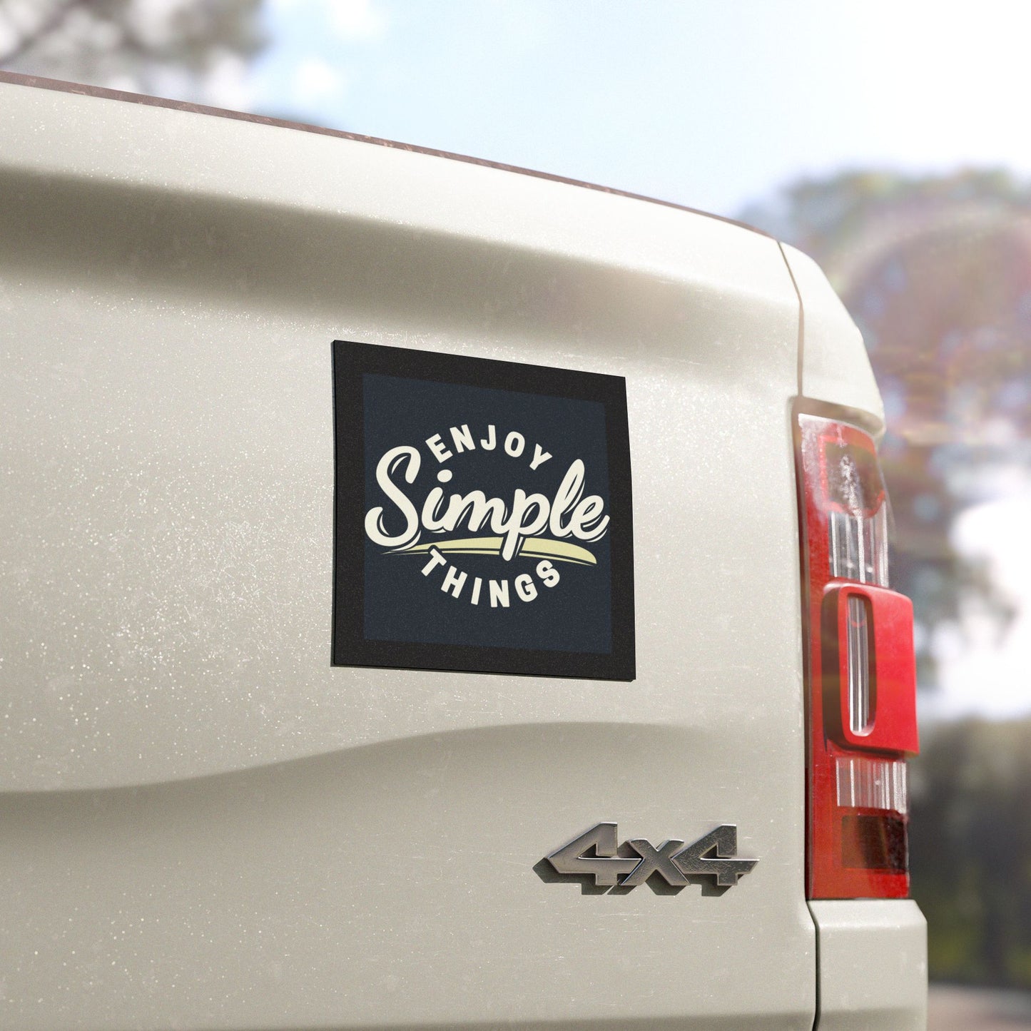 Enjoy Simple Things Car Magnets, Fun Car Decor, Vehicle Accessories, Gift for Nature Lovers, Positive Vibes Magnet