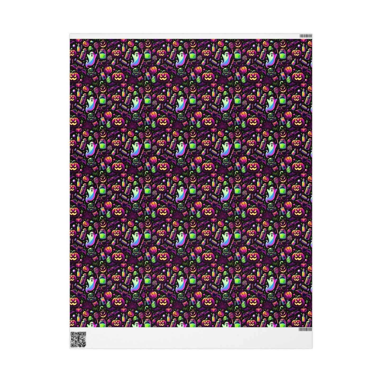 Vibrant Halloween Wrapping Paper, Colorful Gift Wrap for Birthdays, Parties, and Holidays, Unique Patterns and Designs